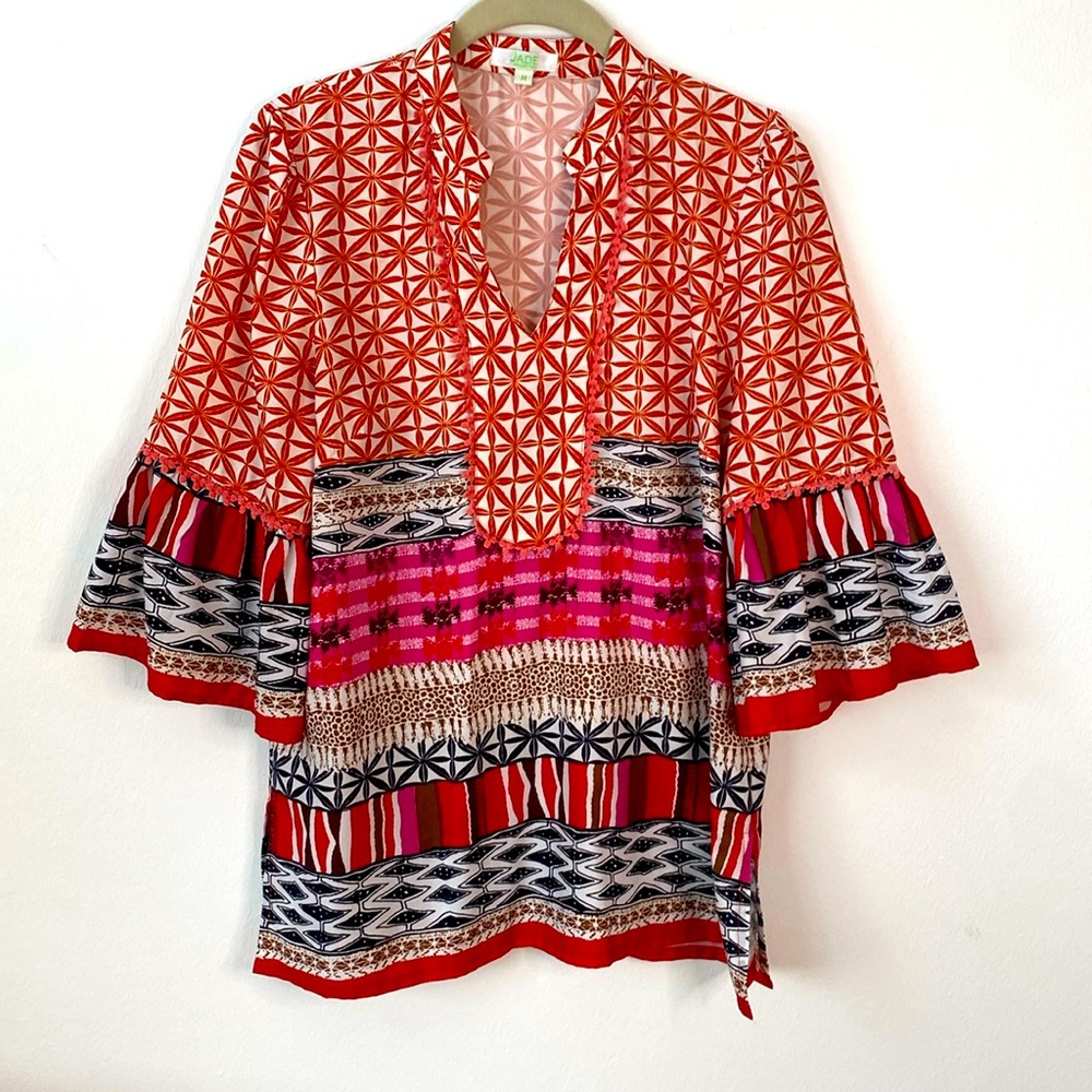 Jade Melody Tam Tunic Top Size Medium